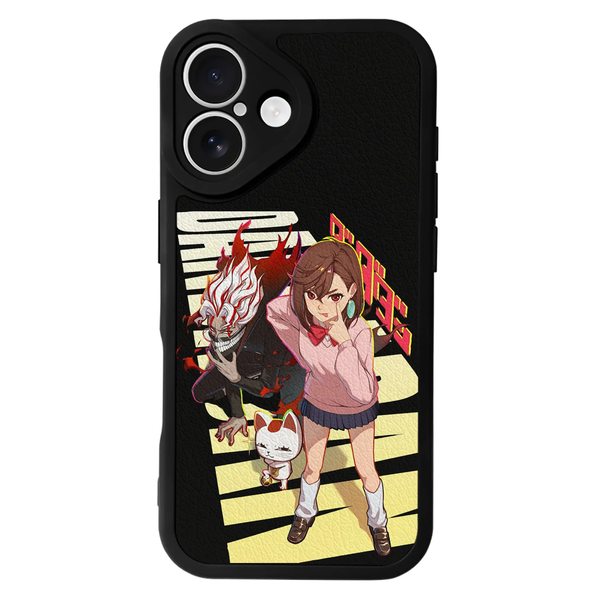 ダンダダン グッズ,綾瀬桃 - IPhone 16シリーズ対応 ・ シリコンスマホケース ・ レザー調 ・ 高精度フィット ・ 耐衝撃 ・ ワイヤレス充電対応 ・ 精密カット